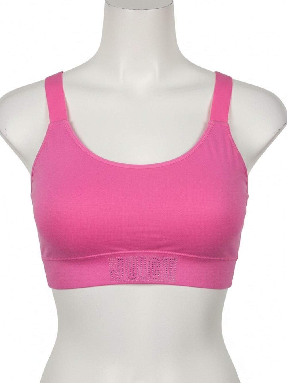 Juicy Couture Sports Bra Barbie Pink Embellished JUICY Women's 3X NWOT